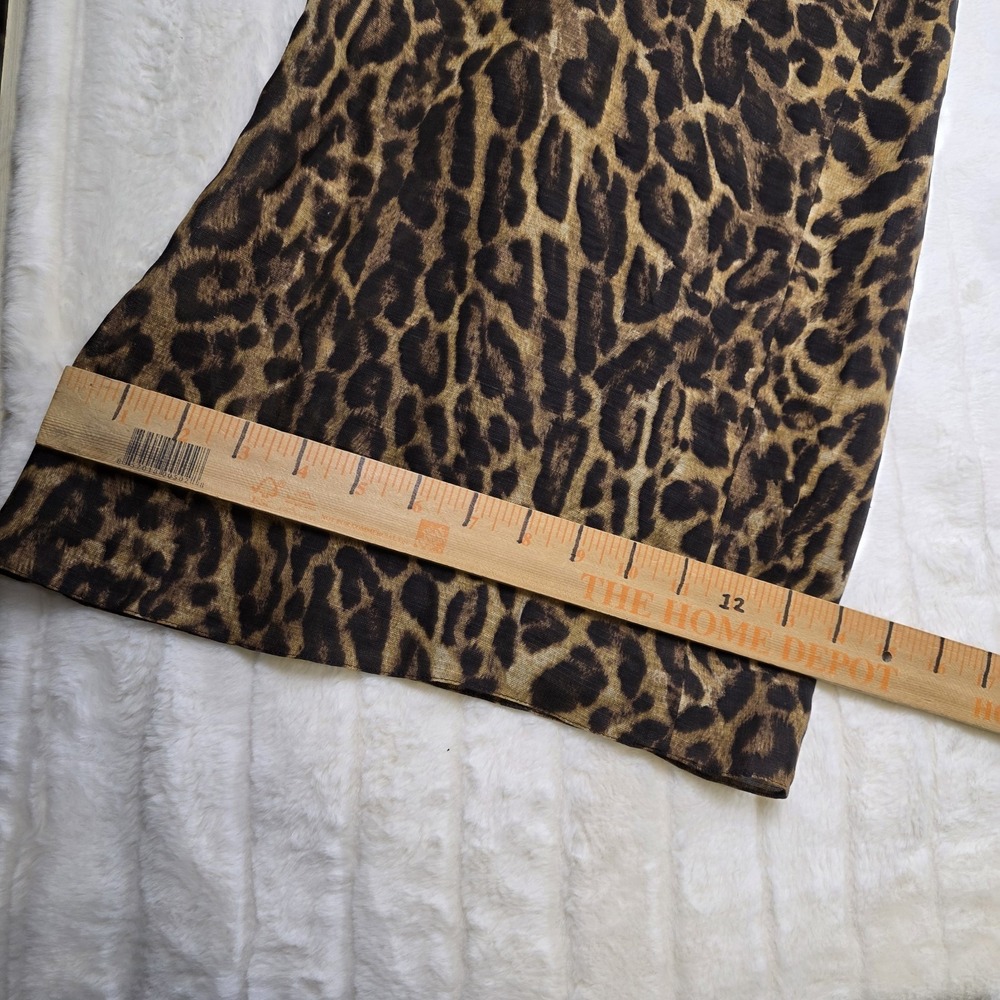 Ralph Lauren Purple Label Daria Ocelot Print Linen Voile Pants Womens 2 $1990 - Picture 8 of 11